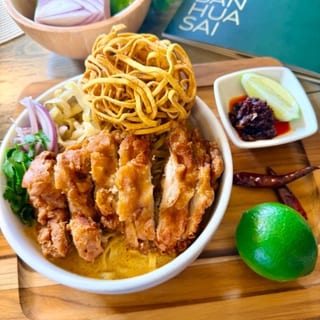 Khao Soi with Crispy Chicken